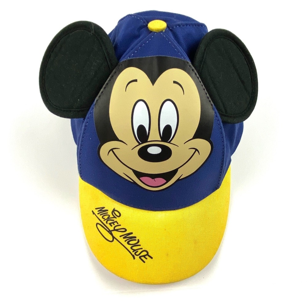 Disneyland Mickey Mouse Kid's Vintage Snapback Baseball Cap with Ears Vacation